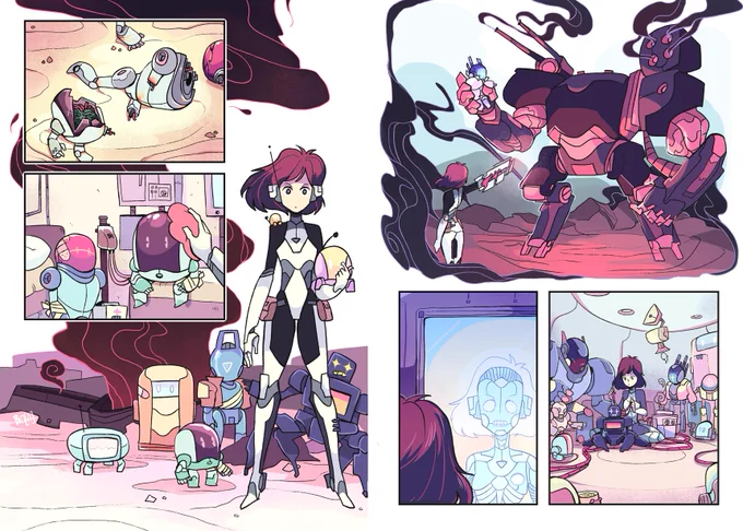 Heyo! Laura here, I am a Mexican american character and comic artist! I love robots and monsters, cyberpunk, fantasy, and supernatural stuff! #PortfolioDay 
☢️https://t.co/PR0hAcnNrr☢️
☢️https://t.co/gfuLZnmhpF☢️ 