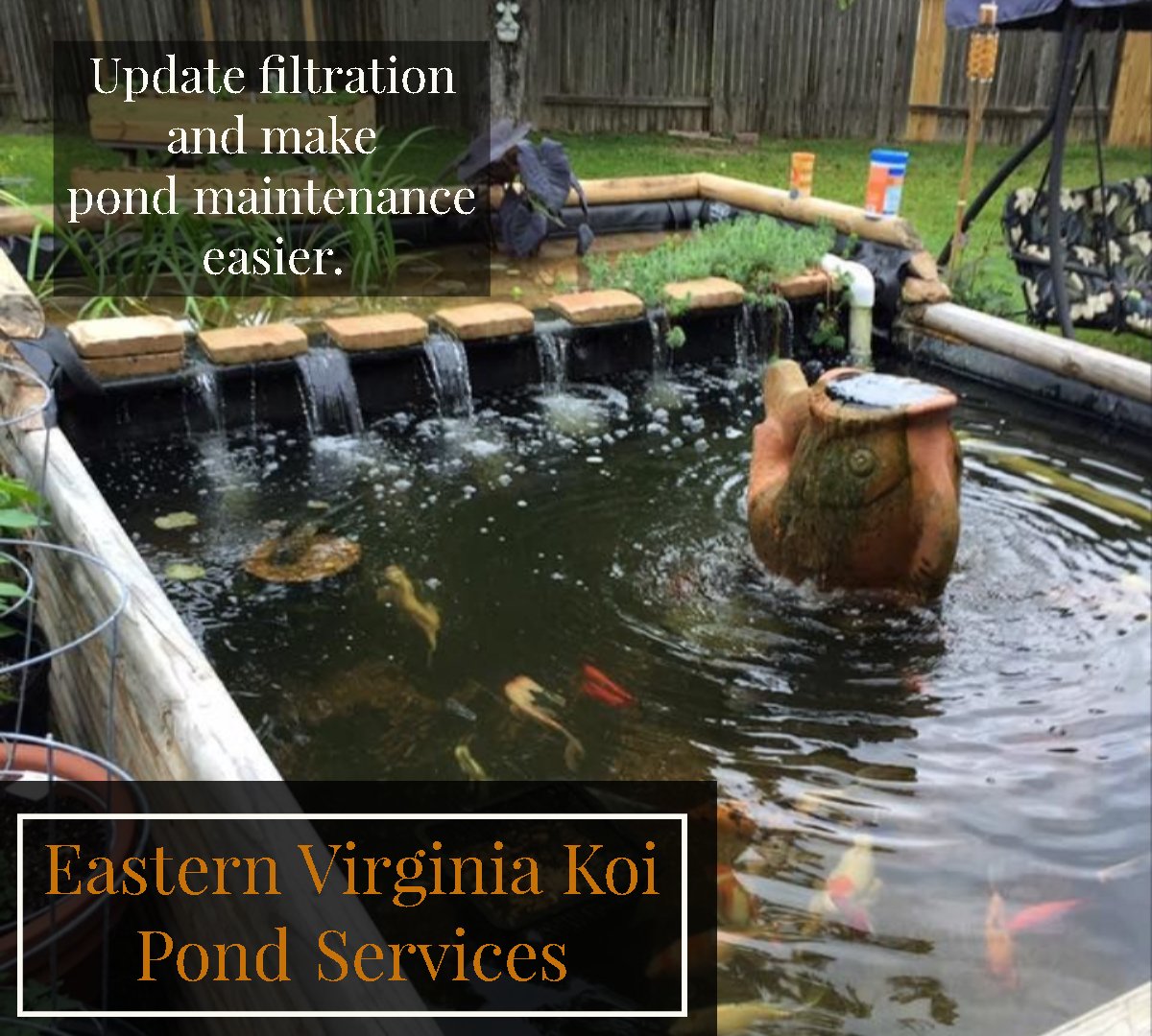 JackRob82187706's tweet photo. Eastern Virginia koi pond services 
We build ponds and decorative water features. We also clean ponds, improve water filtration and water quality.
Call us +1(757)-871-9700
Email:jackrob36@gmail.com
#pond #koipond #ponddesign #pondimprovement #landscapedesign #koiponddesign #koi https://t.co/iYZFYjsmVu