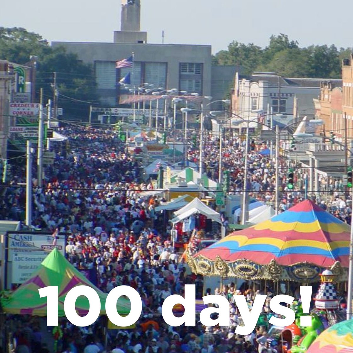 IntRiceFestival's tweet photo. ONE HUNDRED DAYS!!! 🌾🌾🌾🌾🌾
Mark your calendars for October 17th-20th, 2019! Stay tuned for MORE entertainment announcements this week!!! #IRF #83IRF #RiceFestival https://t.co/AbrUa2LSRN