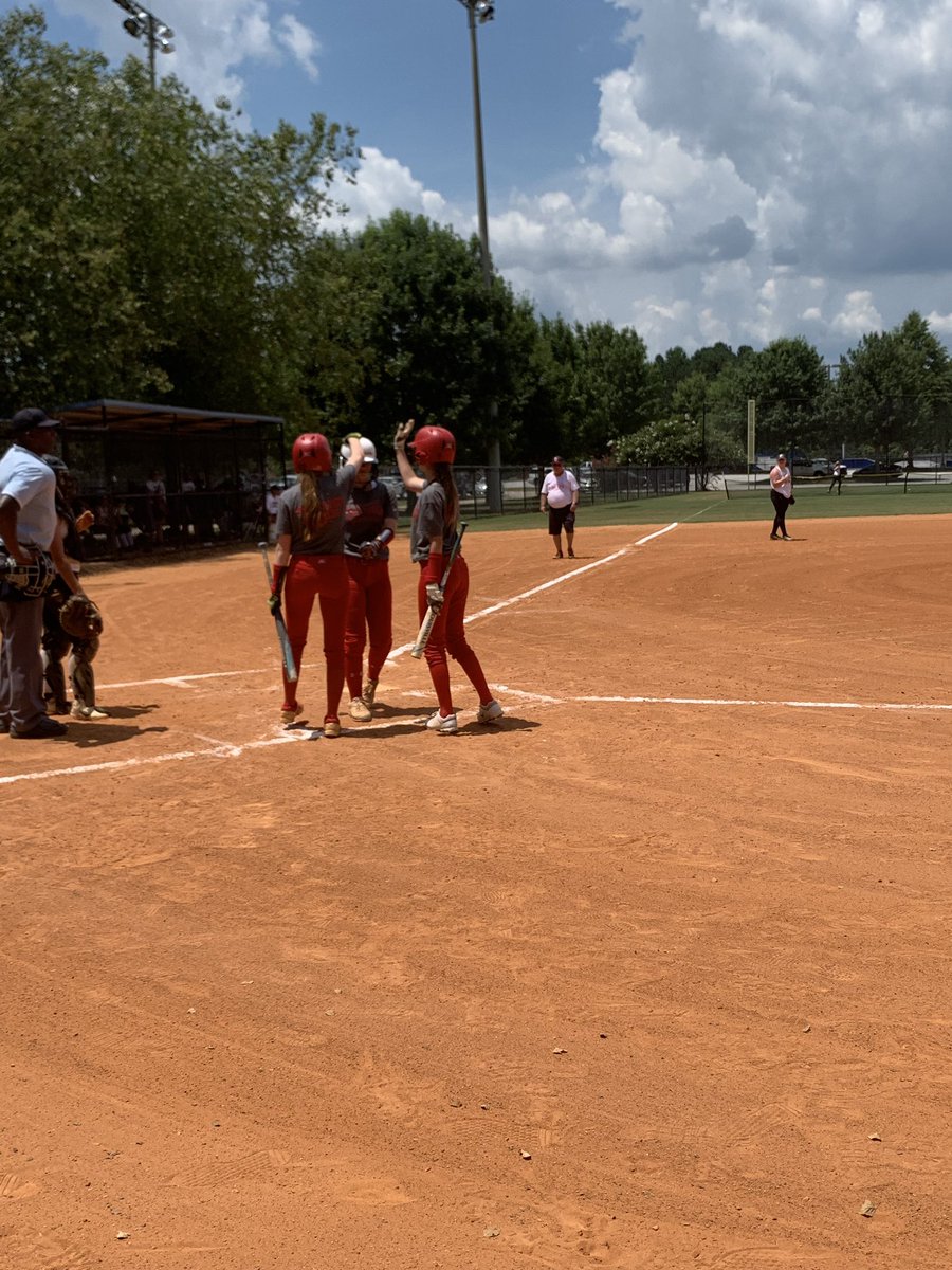 That’s our senior! Hannah Thrasher hit a bomb over the left field fence against Pepperell at West GA Camp. 🥎 #onetribe #tribepride #unfinishedbusiness