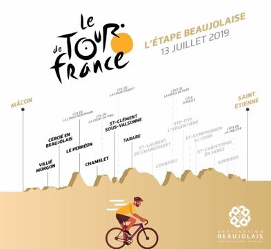🚴‍♂️ <a href="/LeTour/">Tour de France™</a> de France se prépare en #beaujolais ⏲
8 ème étape Samedi 💪
Et vous ❓quel sera votre spot pour les encourager ?

#TDF2019
#Destinationbeaujolais
#tresbeaujolais
