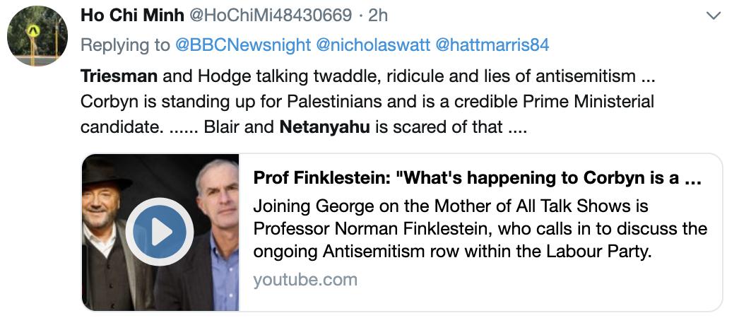 lordmatzo's tweet photo. Probably the most ridiculous part of this conspiracist 'twaddle' is the idea that Corbyn is a credible PM. 🤡 #Triesman #LabourAntisemitism https://t.co/Rs9UYyA2yP