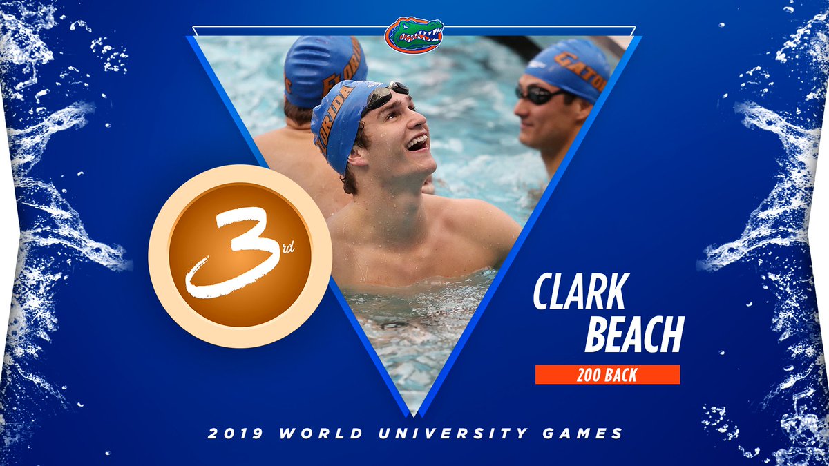 GatorsSwimDv's tweet photo. ‼️Medal Alert ‼️
@clark_beach3 earns the Gators' first medal in Naples with a 🥉finish in the 200 back after a swim of 1:57.96 #GoGators 🐊🇺🇸 https://t.co/geCstOgLJ3