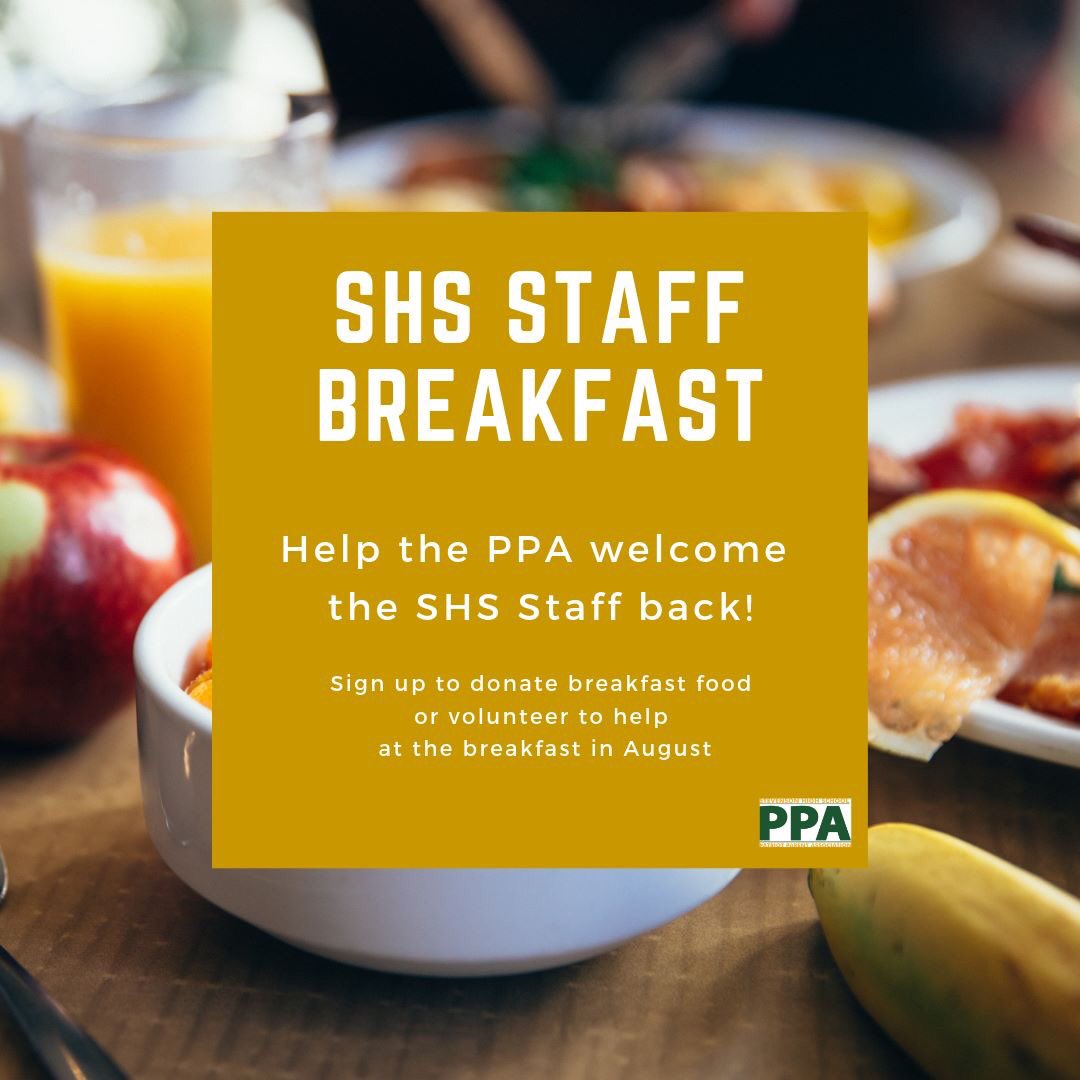 SHSPPA's tweet photo. Help us welcome back the staff! https://t.co/xgoumxQDzv https://t.co/cpLVoEQw8H
