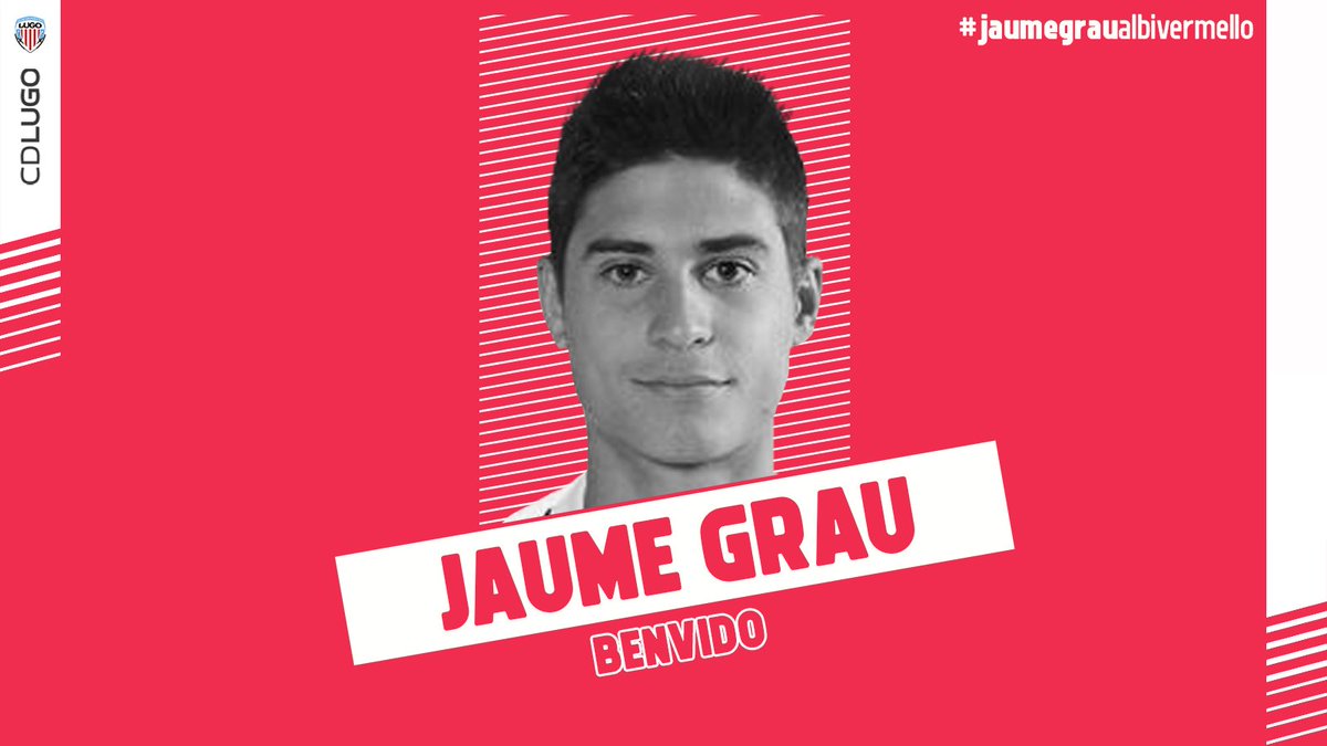 ✍️OFICIAL | Jaume Grau, nuevo jugador del #CDLugo

Acuerdo con el <a href="/CAOsasuna/">CAOsasuna</a> para su cesión hasta final de temporada

➡️bit.ly/2G3XIvI

#jaumegraualbivermello
