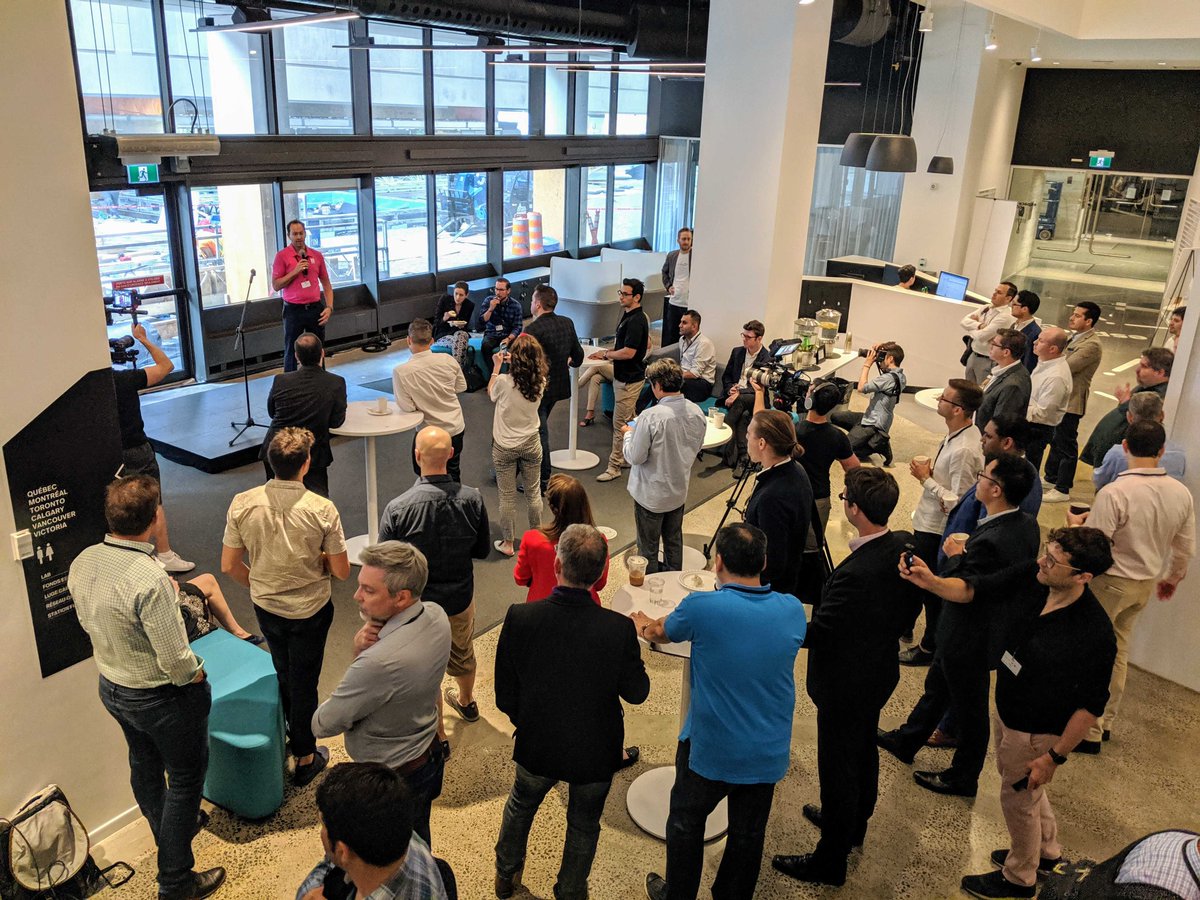 rangleio's tweet photo. Our Head of Product, Brian Yee was at Day 2 of @holtaccelerator's Selection Day, today. Brian met with amazing #AI and #FinTech startups in Montreal. #HoltAccelerator ππ½ https://t.co/1i668rVeFB