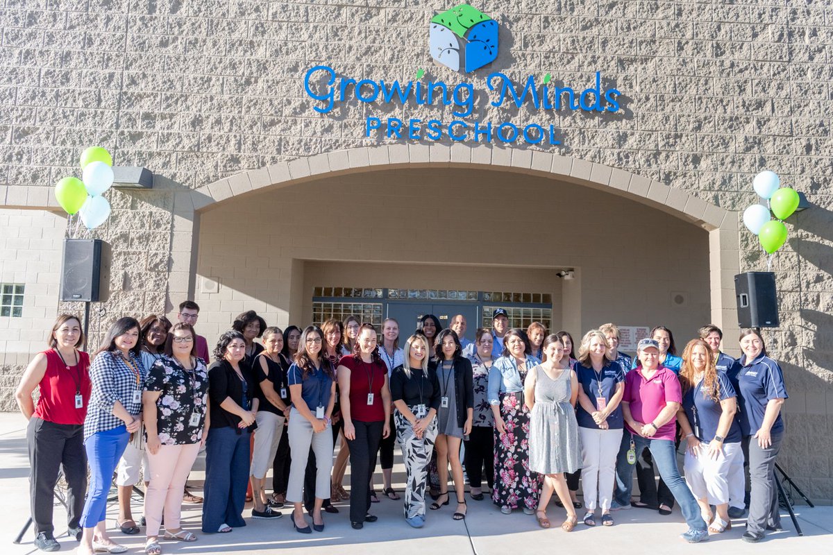 DysartUSD's tweet photo. Dysart's new @GrowingMindsAz preschool program hosted a grand opening celebration on Monday, July 8. The day kicked off with a ribbon cutting ceremony and open house with @AZSurprise dignitaries, @core1937 and district administration. #WeAreDysart 📸https://t.co/JBP0Z9o7Vr https://t.co/5uZcF76IZg