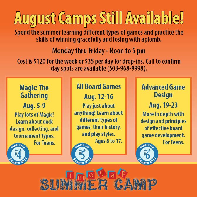 imogap's tweet photo. August Summer Camps are still available. Sign up now! https://t.co/uQSRMwvfsC
