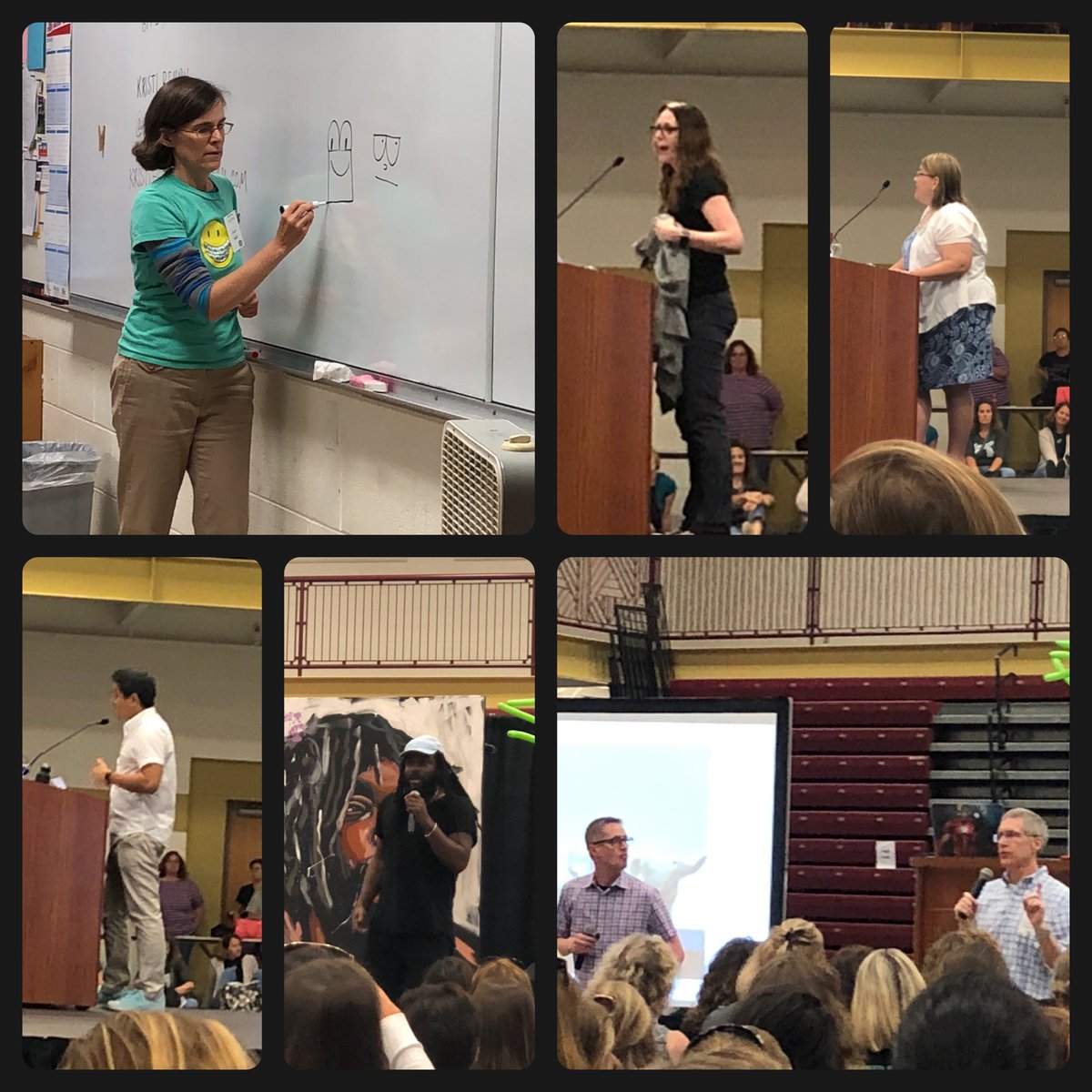 dawn_vieira's tweet image. Not a bad day when you hear all these amazing authors talk!  #NerdcampMI #inspiredlibrarian @CeceBellBooks @JasonReynolds83 @donalynbooks @MrSchuReads @bottomshelfbks @halseanderson