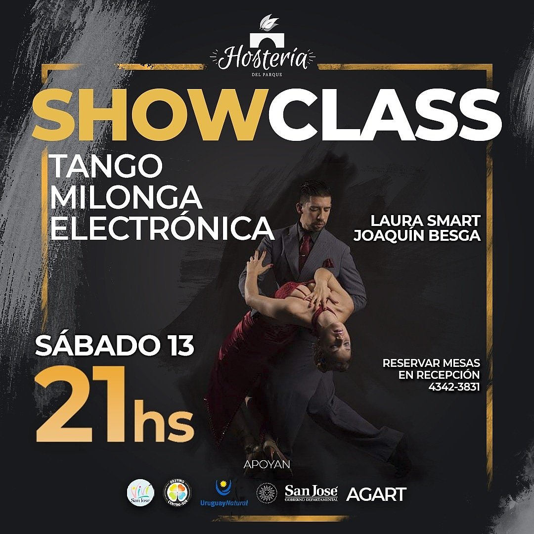 LIVESANJOSE's tweet photo. Cena y Show Class de Tango +Milonga y Electrónica con #LauraSmart y #JoaquínBesga en #HosteriaDelParque
Bienvenidos !!!!! En #Invierno #VivíSanJosé @sanjose_turismo #DestinoCentroSur #UruguayNatural @Uruguay_Natural
@sanjosegobierno https://t.co/1ykL1kdZkd