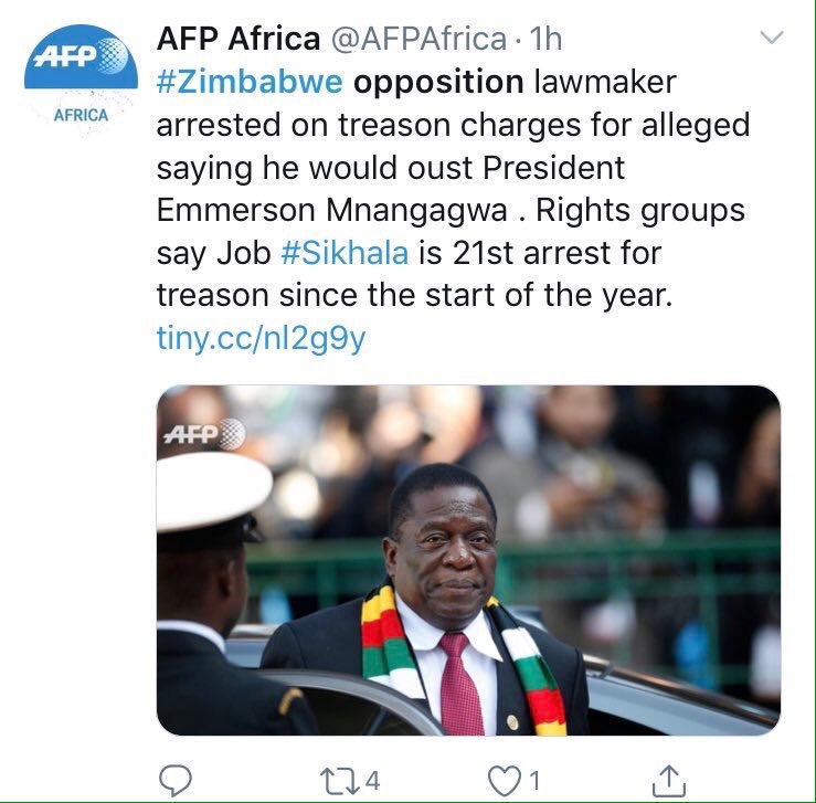 #JobSikala @JobWiwa gets his minute of fame. 

Again gvt took the bait. Thats what they wanted and gvt fell right into the trap 

@Matigary @nickmangwana @business @ReutersAfrica @zaipermena @AFPAfrica @ZimMediaReview @ZANUPF_Official