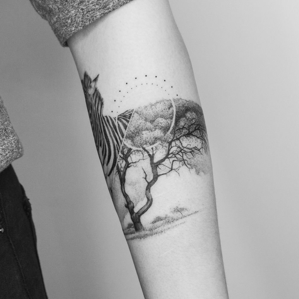 DNA tree - Tattoo Abyss Montreal