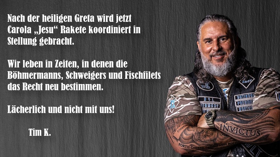 pittromi's tweet photo. Tim – In Zeiten, in denen Kriminelle zu „Heldinnen“ gemacht werden. https://t.co/IF8LcXn0wp https://t.co/CWZ2DfHffm