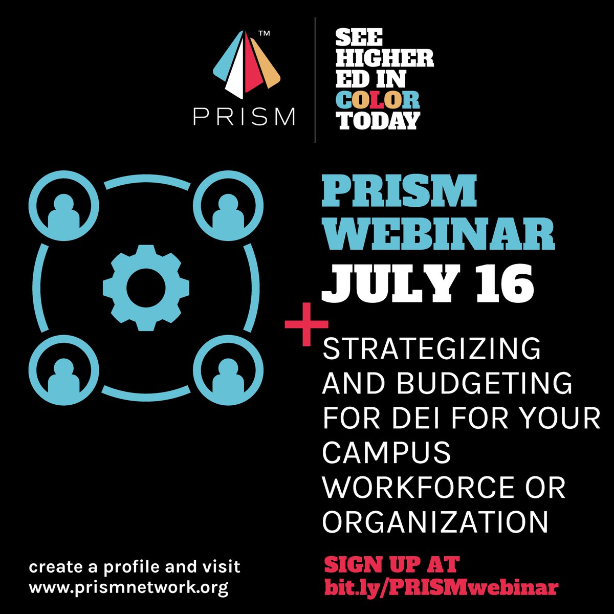 USCRaceEquity's tweet photo. Learn how to strategize and budget for DEI for your campus workforce/organization and why it's important to be ready. Take the first step & sign up for a @higheredprism webinar https://t.co/bUYxi6bb3b. Visit https://t.co/l0bQUF17Z1 to get started! #SeeInColor #HigherEd #Hiring https://t.co/Z0SiCVBKHA