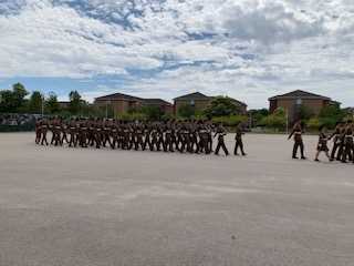 WrvsServWelfare's tweet photo. Thank you #WrvsServicesWelfare at #ATC #Pirbright for sending in pictures from last Fridays Pass Out parade of #troops who were all part of #ChavasseCoy Congratulations to everyone! @CO_1ATR @RSM_1ATR_P #ThisIsBelonging @BritishArmy https://t.co/gPWTH1hX8f