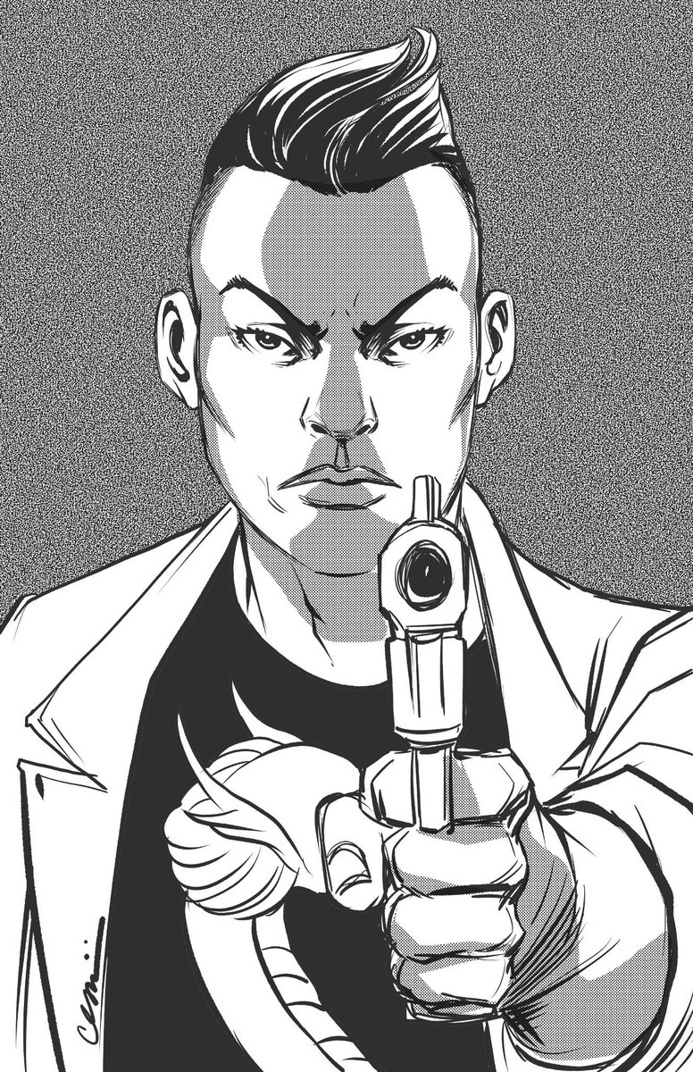 WORSEBRAIN's tweet photo. #JohnnysLaw, coming soon to #indiegogo. LOOK at this drawing of Johnny Lau by @CesarFeliciano of #ElGuapoComics!! This will be in the fan art gallery AND Cesar will do an ALTERNATE COVER! It'll be available as a tier. Here's the video: https://t.co/L6ffJTusAi
#comicsgate #CGDelta https://t.co/YmL7isxpT4