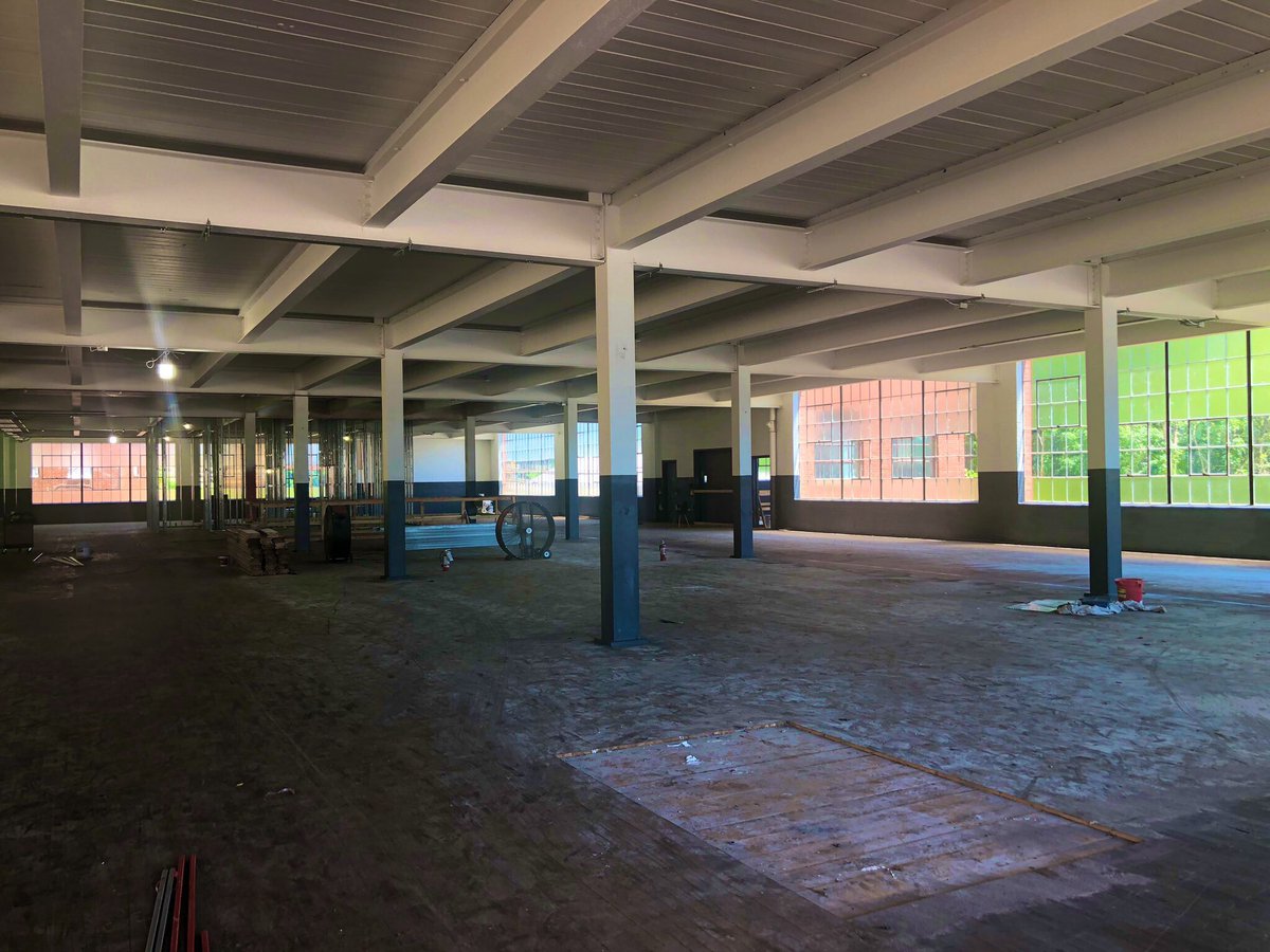 kschmidtmann1's tweet photo. Toured the Woolen Mills #Redevelopment site in #Charlottesville!  This industrial building made uniforms for soldiers in the 1860s and is now being transformed into an office and event space. This brings an old beautiful building into the modern world #Restoration #PECFellows https://t.co/AsUMtGdvRN