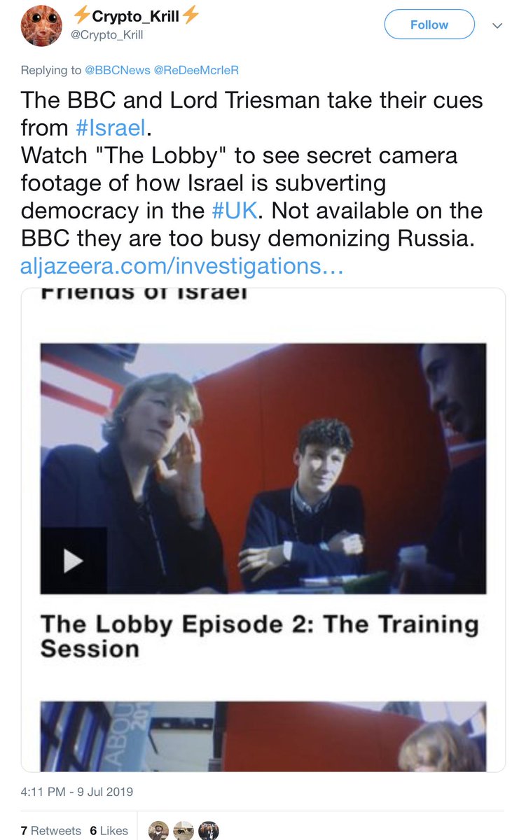 lordmatzo's tweet photo. I would just like to point out that Crypto Krill here is definitely not kosher. #Triesman #LabourAntisemitism https://t.co/TroojxQF51
