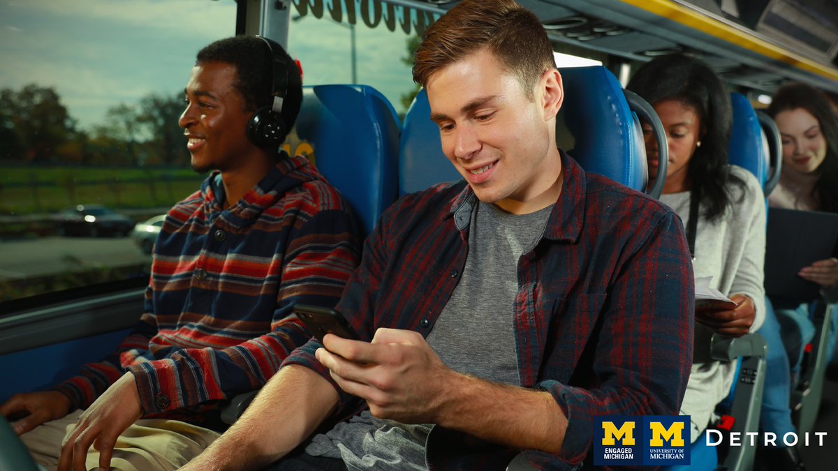 UMich's tweet photo. Going to Detroit this summer? The Detroit Connector offers easy, low-cost transportation between Ann Arbor, Dearborn, and Detroit to U-M faculty, staff, students, and the general public. Make your reservation today https://t.co/RmIBOInBzh #EngagedMichigan #UmichDetroit https://t.co/zA6b0KBtng