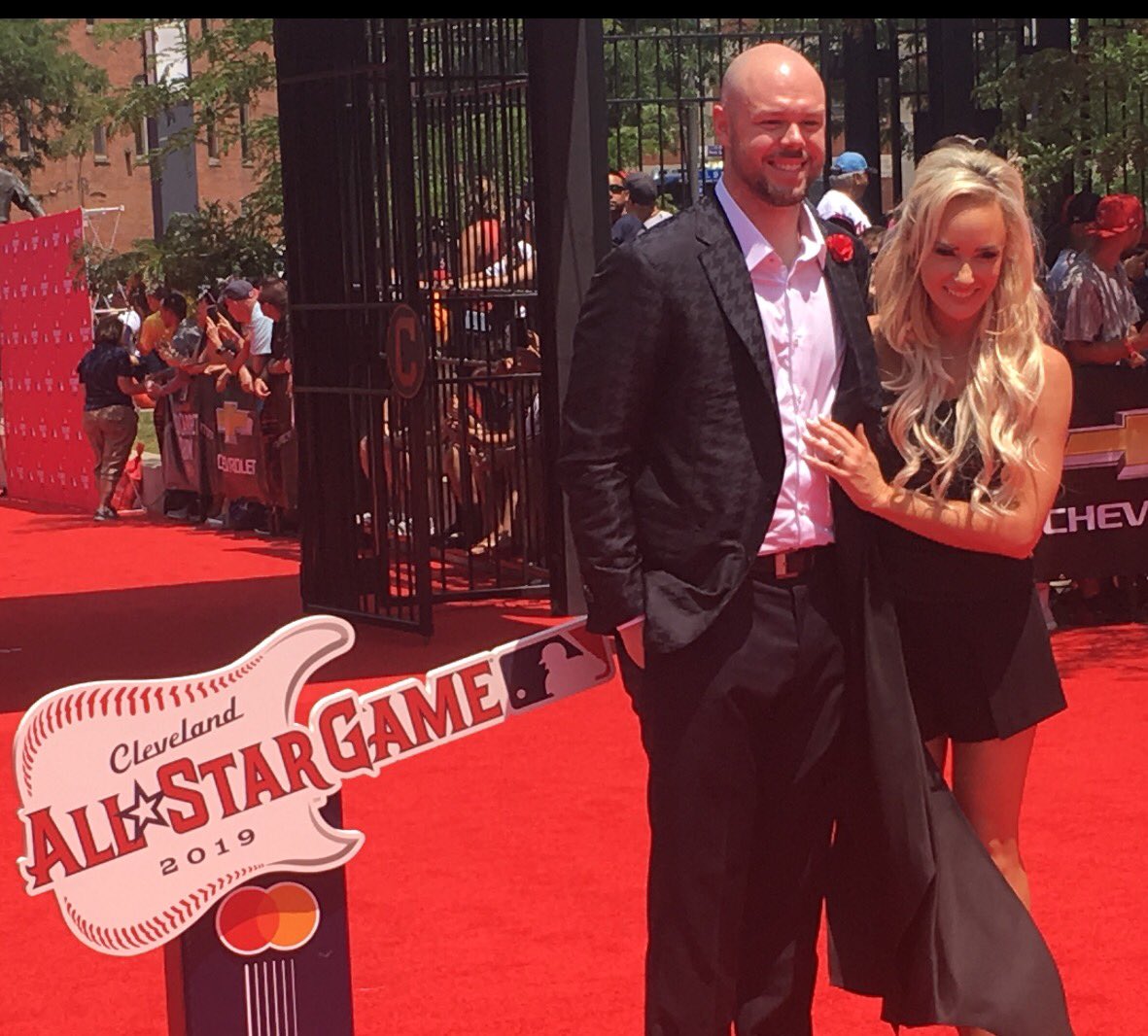 X 上的Mark Berman：「Ryan Pressly with his fiancé Katherine Rogers during the  All-Star Red Carpet Show.  / X