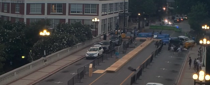 gvljournal's tweet photo. Just in: Greenville Police Department releases video of scene near Liberty Bridge Jump Off from carjacking chase. Watch here: https://t.co/2KQd7B68Q0 #yeahthatgreenville #libertybridgejumpoff https://t.co/qLcZWVkdqD