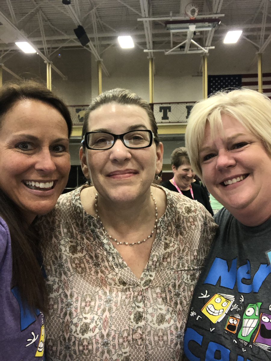 DrMayesElma's tweet photo. 3 strong fighters for justice! Ladies, we’re like superheroes! Capes next year! @donalynbooks @michelelynn72 #nERdcampMI #read2nite https://t.co/V0l61RXpCx