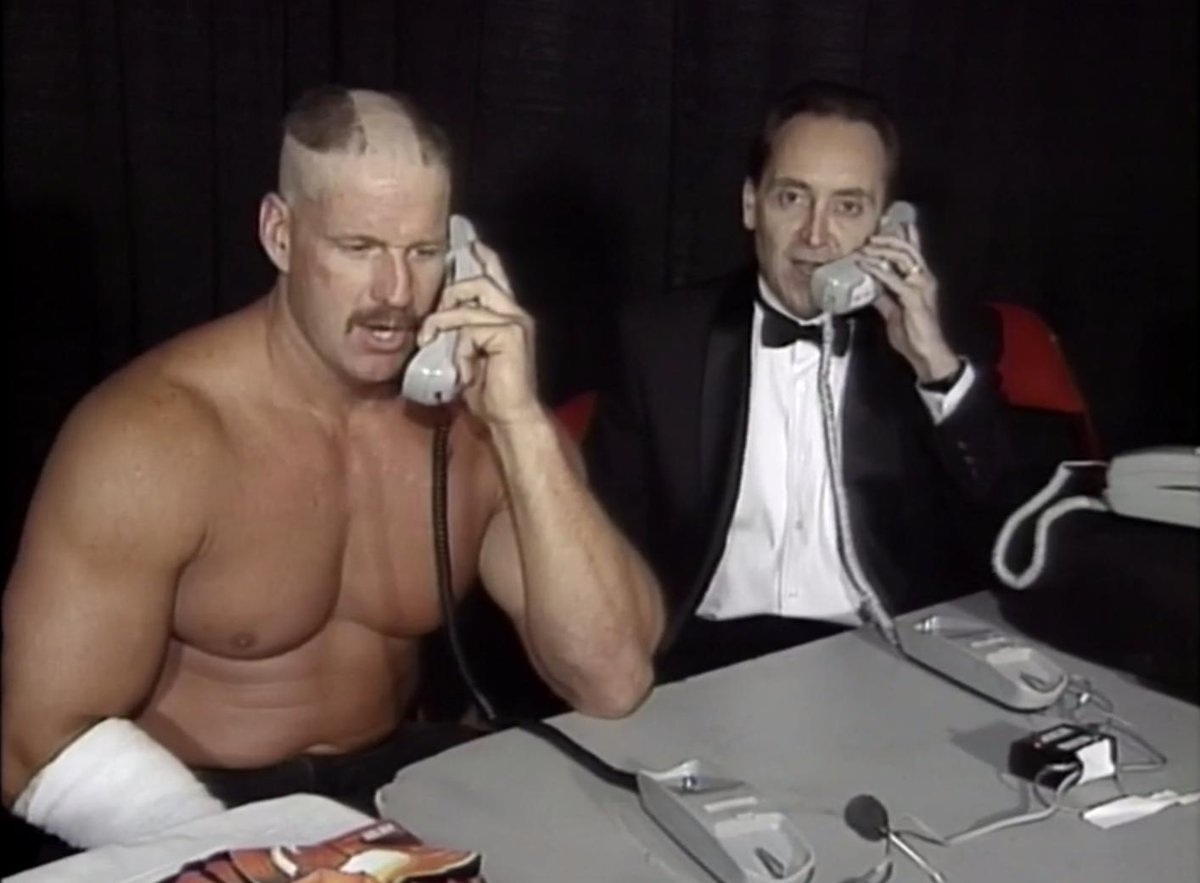 Road Warrior Hawk on the WCW hot line 📞