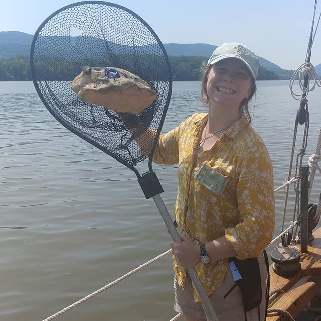 SloopClearwater's tweet photo. Not two hours into our first youth empowerment program of the summer we spotted this chunk of styrofoam with an embedded plastic ring in it.
#wedeliverfortheriver #sloopclearwater
#newburghbay https://t.co/gBzCNNtoGX https://t.co/WfWCwPYneo