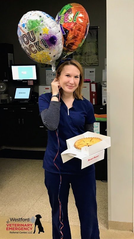 Here at WVERC, our staff is always working hard on improving their #veterinary skills & knowledge. We're proud to announce that Lauren has grown from technician asst to technician level 1. Congrats🎈🎈 Achievement sure is sweet 🥧
#petcare #animalhealthmatters #animals #pets