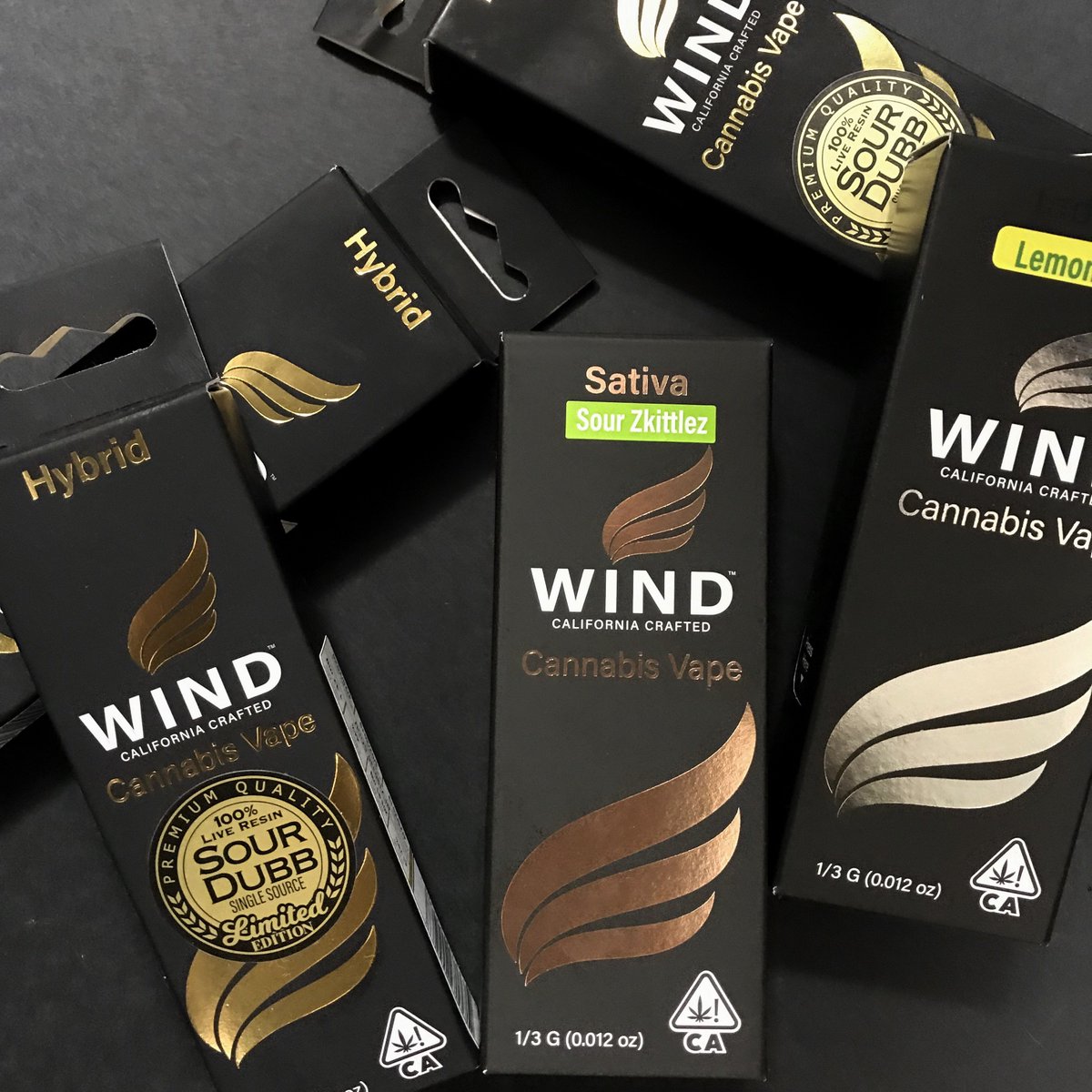 WindVapes's tweet image. Wind has been nominated for 3 awards at the Orange County Cannabis Awards! We're up for the Best Sativa Vape with our Sour Zkittles, Best Hybrid Vape with our Sour Dubb Sauce, &amp;amp; Best Indica Vape with our Lemon OG.  Vote now and help us take home the 🏆. bit.ly/32iOogL