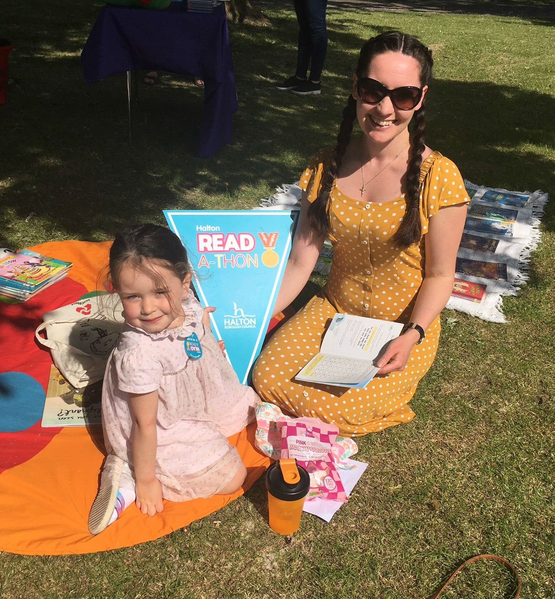 HaltonBC's tweet photo. We did it! Well done Halton readers. You more than trebled your target #Haltonreadathon @HaltonLibraries @EspositosIce #NorthWestHour https://t.co/hnAtuVMfQz https://t.co/8UKv8kYONo