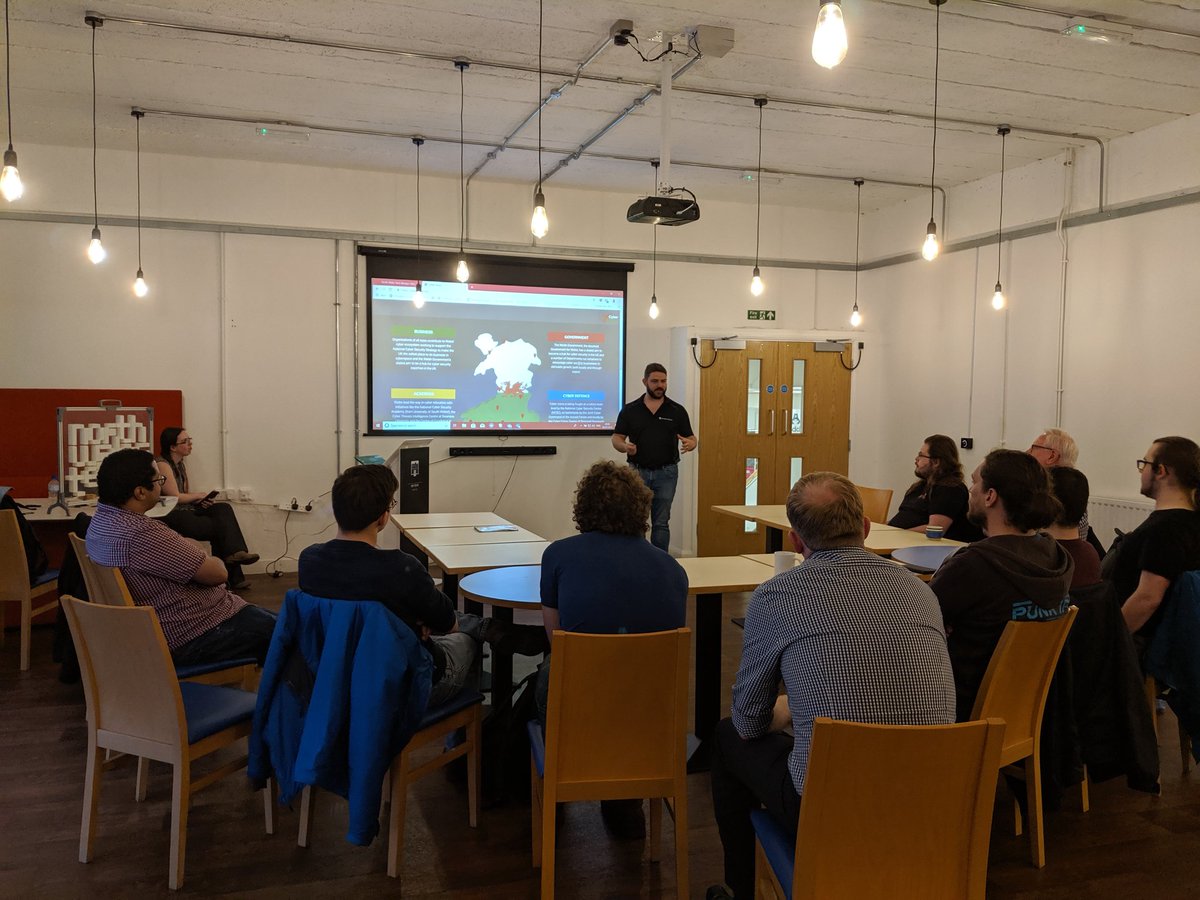 Last but one we have Jason Davies of <a href="/HashtagMkt/">Hashtag Marketing</a> talking about <a href="/CyberWales/">CyberWales</a> at @Town_SQ <a href="/BusinessWalesN/">Business Wales North</a> Enterprise Hub