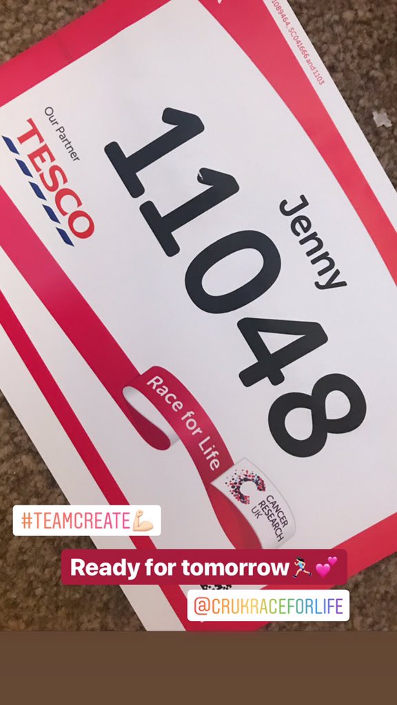 jenny_rotheram's tweet image. #Teamcreate doing the @raceforlife tomorrow in #Blackpool justgiving.com/fundraising/cr… 💕💪🏻