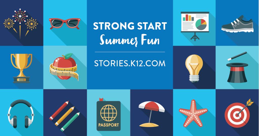 StrideLearn's tweet photo. On July 15, 2019, get set for lots of learning fun with our new Strong Start Summer Fun program! An optional online collection of courses, it will feature fun and engaging summer activities for kids in kindergarten through twelfth grade. More to come! https://t.co/yhqn3XNSMD
