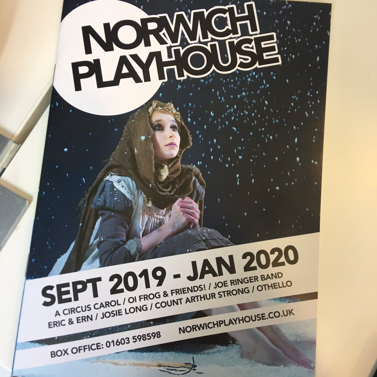 #sneakpreview at the new <a href="/norwichplay/">Norwich Theatre Playhouse</a> brochure - packed full with the most incredibly diverse range of shows. Sooo thrilled to feature #TheLittleMatchGirl on the cover as we welcome the brilliant Ballo <a href="/PitaArthur/">Arthur Pita</a> to #Norwich for the 1st time as part of our #Dance programme