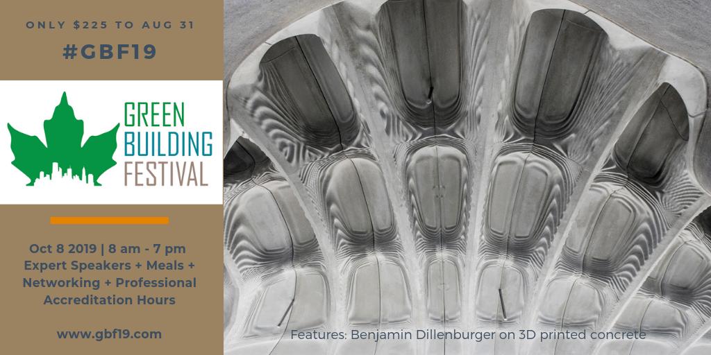 How to sort through simple and complex green building strategies and technologies in the challenge to reach zero carbon buildings? Learn from real projects and network with leaders in the field at the #greenbuildingfestival Oct 8 in Toronto gbf19.com @SustBldgCan