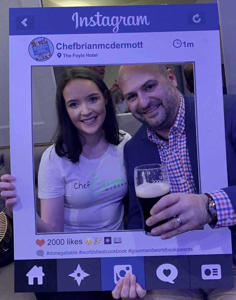 Well @ChefBrianMcD you’ve some family, my man. Delighted for you! 

@FoyleHotel #Inishowen #Donegal #Moville #GrownHereNotFlownHere #WorldChampion #PintOfGuinness