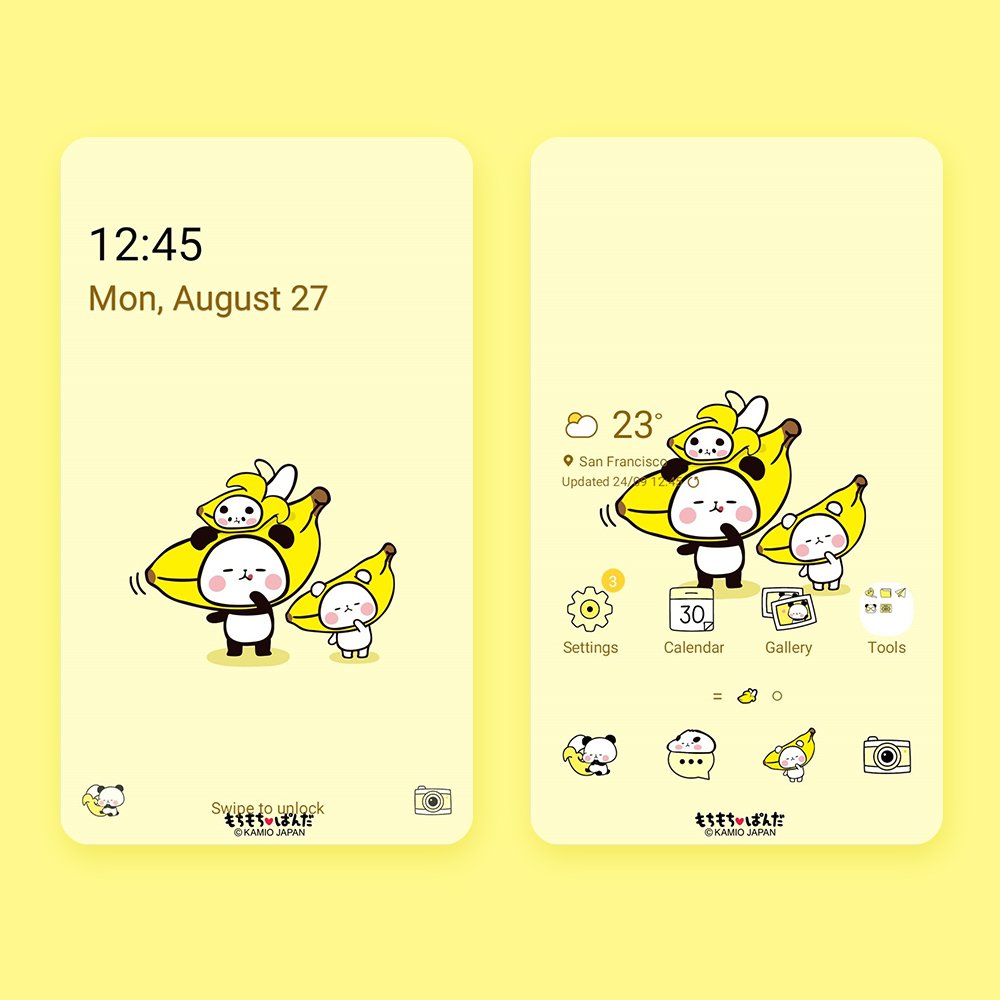 Thenew Kamio Japan X Thenew Halloween Mochi Theme You Can Buy It From Galaxy Themes App Search For Thenew Inc Or Mochimochi Panda In App もちもちぱんだ 可愛い Character ハロウィン Galaxytheme