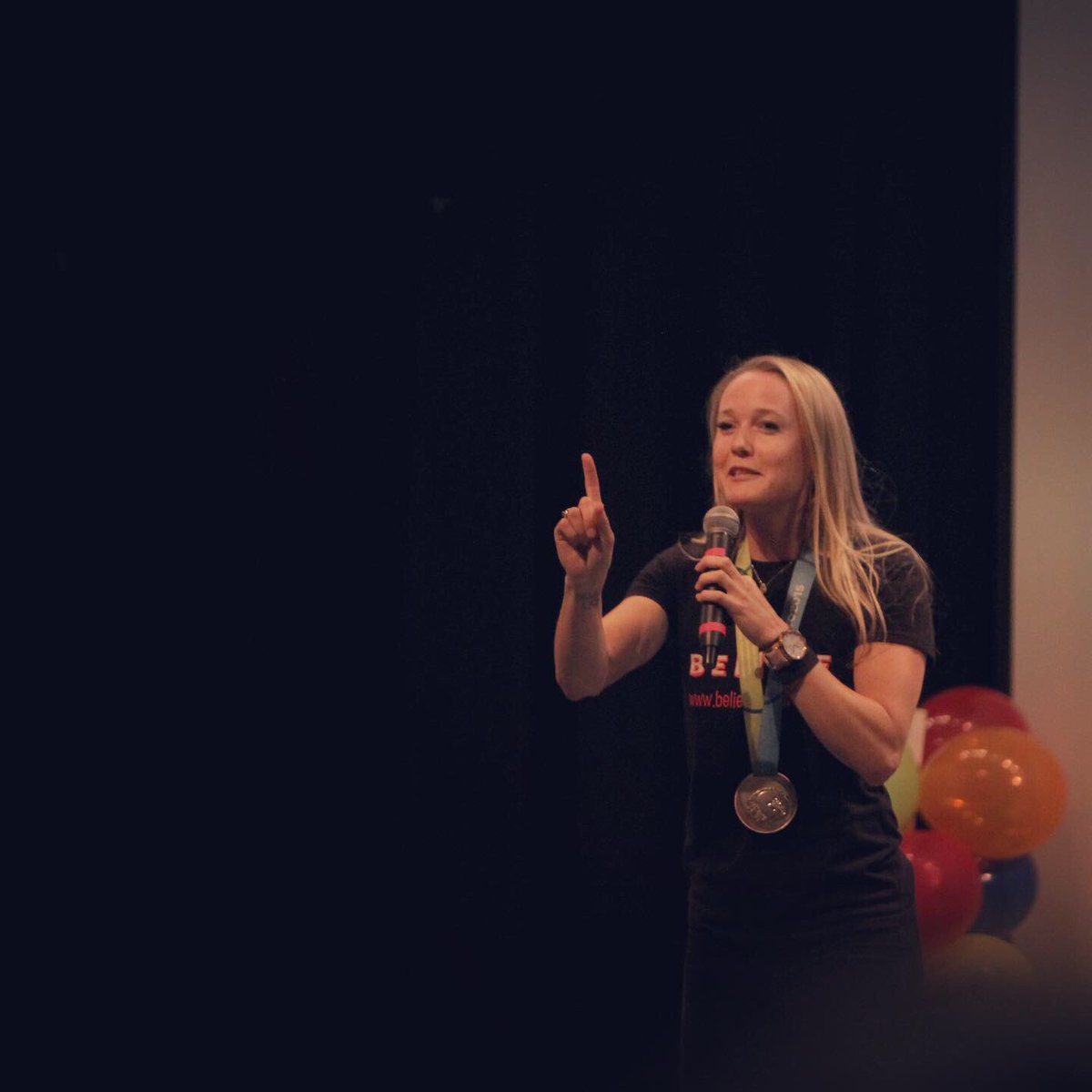 A big thank you to Sarah Wells for sharing her story of strength, grit, and resilience with all of us here at CADA Camps!🥇🏃🏽‍♀️🙌🏾
.
“When you fall down you have to GET BACK UP, and once get back up you have to have an unwavering BELIEF IN YOURSELF...” - Sarah Wells 
.
#CADACamps