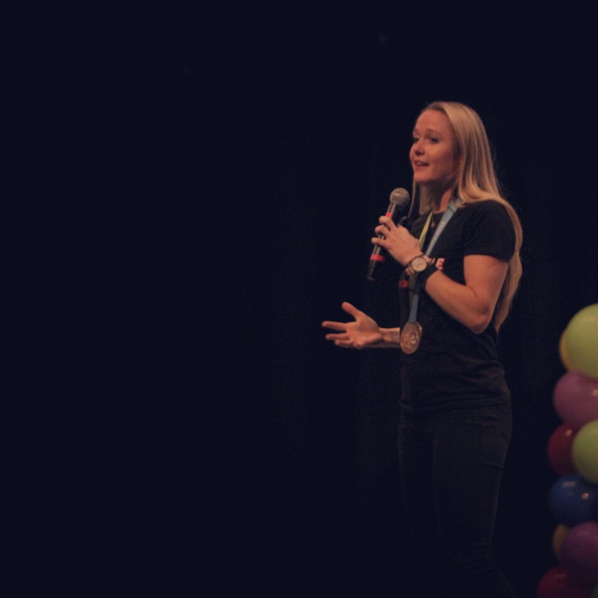 CADAcamps's tweet photo. A big thank you to Sarah Wells for sharing her story of strength, grit, and resilience with all of us here at CADA Camps!🥇🏃🏽‍♀️🙌🏾
.
“When you fall down you have to GET BACK UP, and once get back up you have to have an unwavering BELIEF IN YOURSELF...” - Sarah Wells 
.
#CADACamps https://t.co/4VhfrSGktb