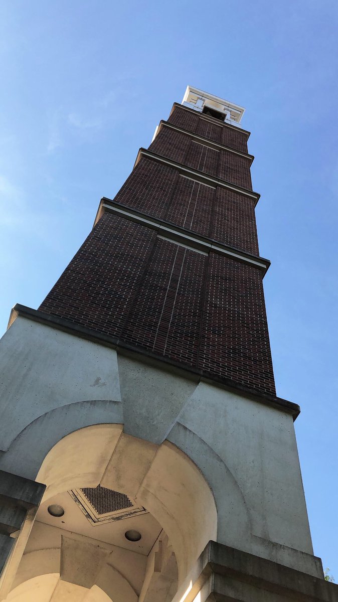 PurduePlantLady's tweet photo. I spilt coffee all down the front of me for this shot. It was worth it. @LifeAtPurdue is beautiful. #belltower #picturepurdue #boilerup #onebrickhigher https://t.co/SZYejPxkPB