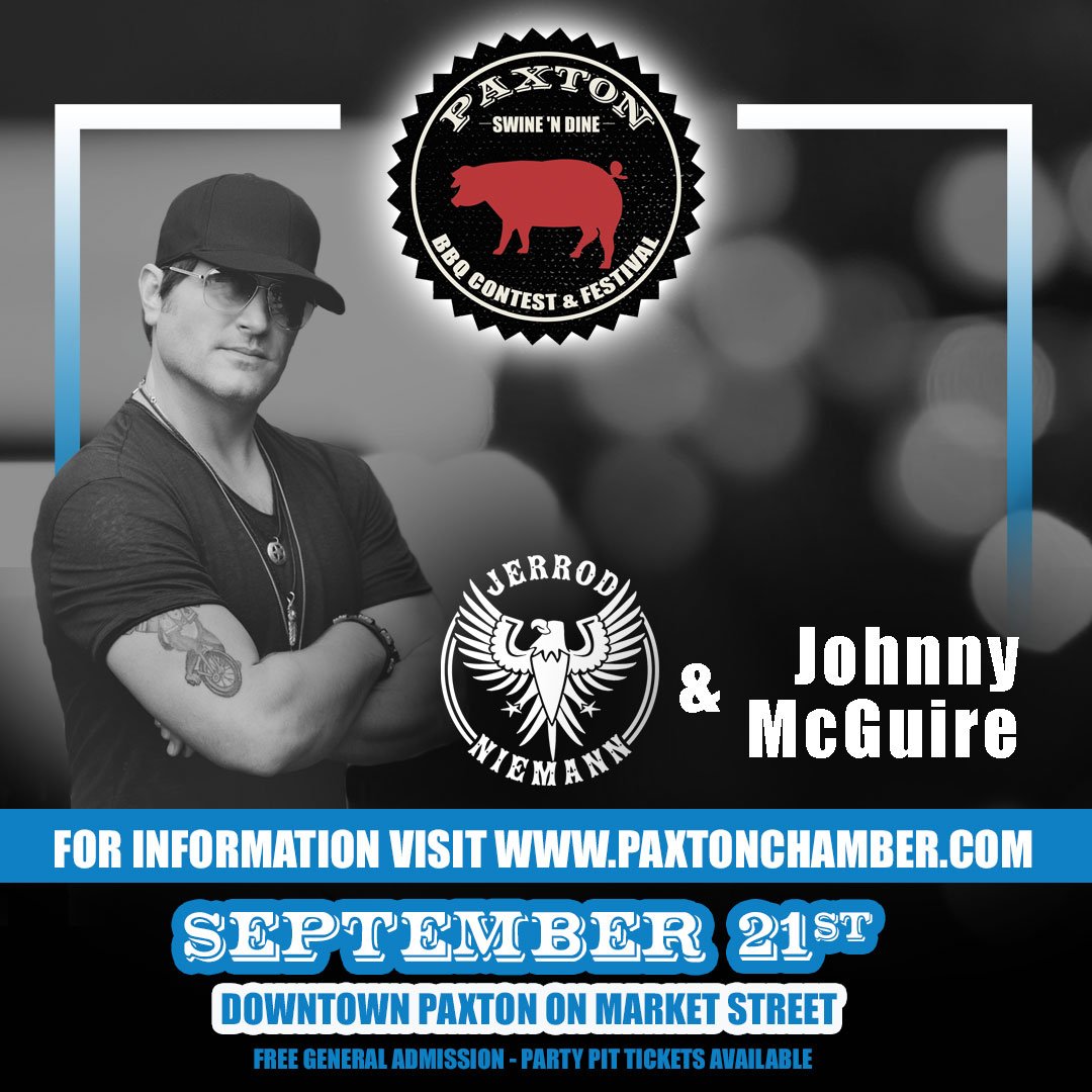 General Admission to the Paxton Swine N' Dine is FREE! Party Pit Tickets are on sale and get you right up into the action! Grab tickets and more information at PaxtonChamber.com!