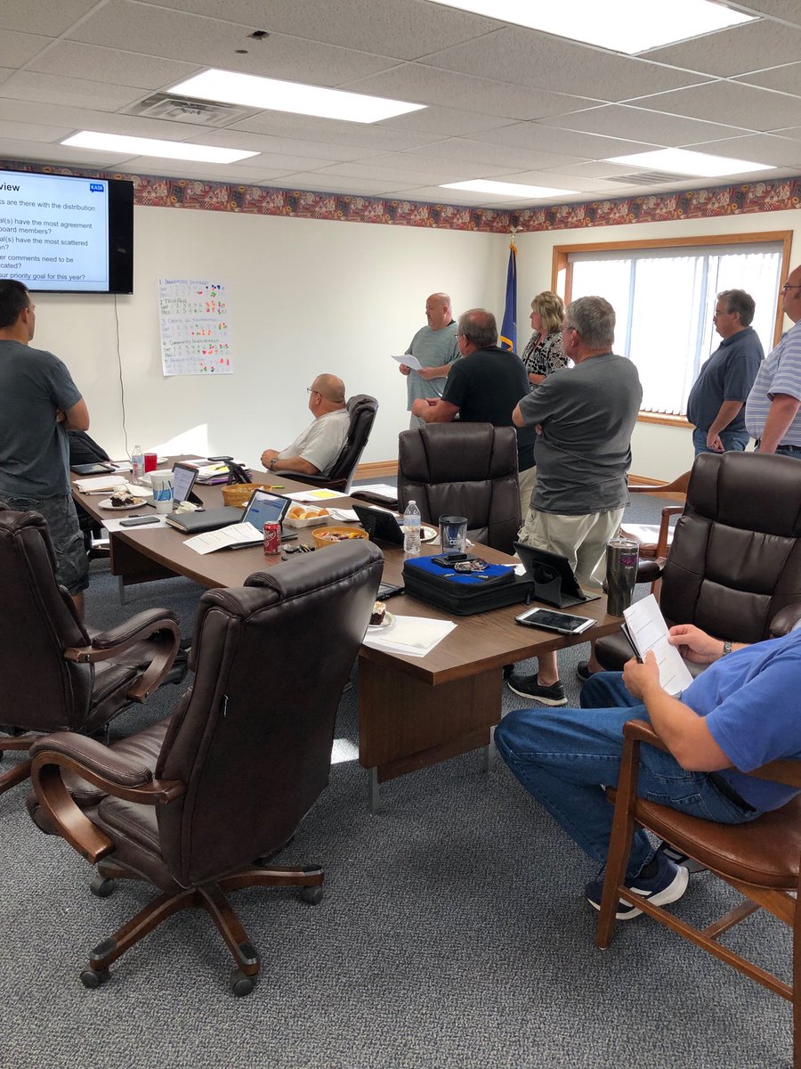 _sechrist's tweet photo. Canton Galva BOE Reviewing goals with new supt Dr. William Anderson. A new board/supt team developing common goals. #KASB #mathhag https://t.co/7G4XB3ynUy