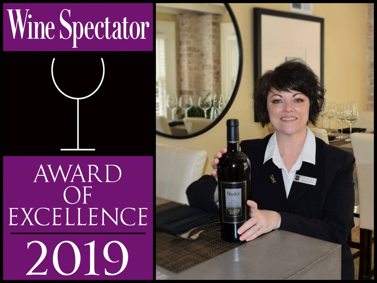 We would like to congratulate Wednesday, our Restaurant Manager and wine expert, on her meticulously crafted, award winning wine list. Because of Wednesday's devotion to procuring only the best, Vintage has been awarded the 2019 <a href="/WineSpectator/">Wine Spectator</a> Award of Excellence! 
Way to go
…