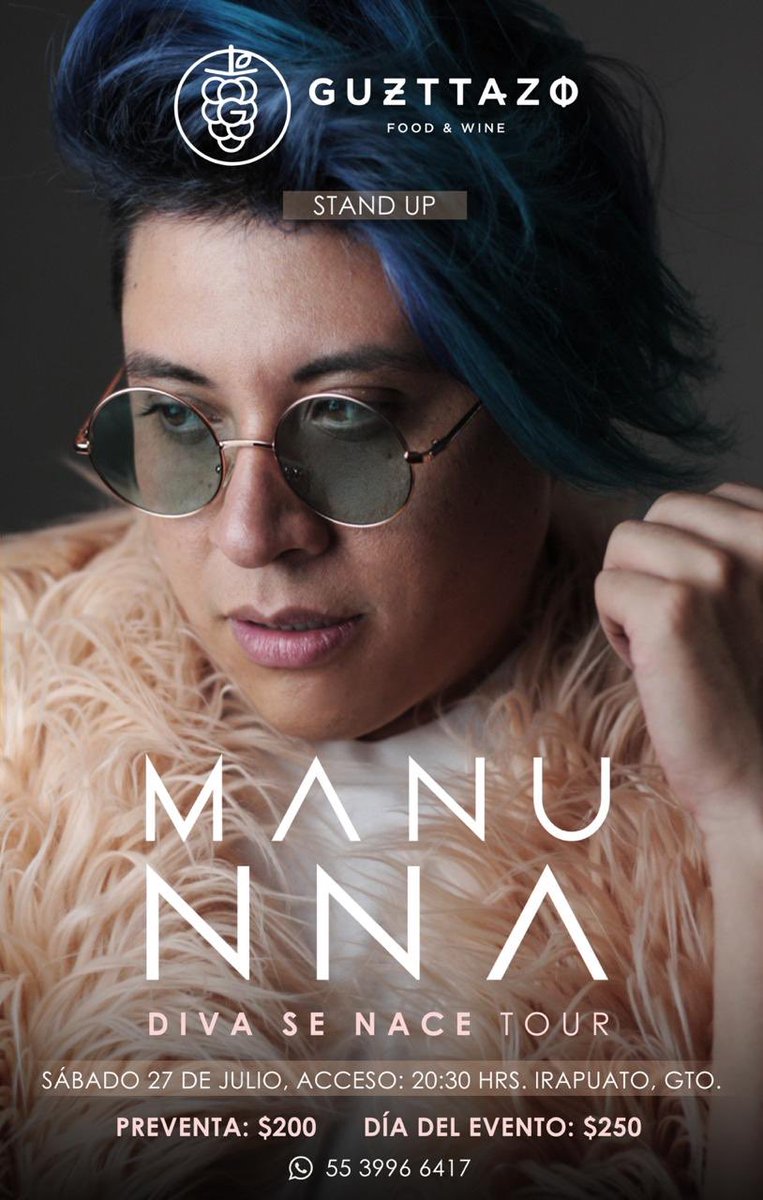 PRÓXIMAS FECHAS:

12 julio | CUERNAVACA MOR. @pitcuerna 

13 julio | CELAYA GTO. #Skybar 
 
25 julio | LEÓN GTO. #maybach

27 julio | IRAPUATO GTO. <a href="/Guzttazo/">Guzttazo</a> 

Vengan a darme mucho amor 💖.