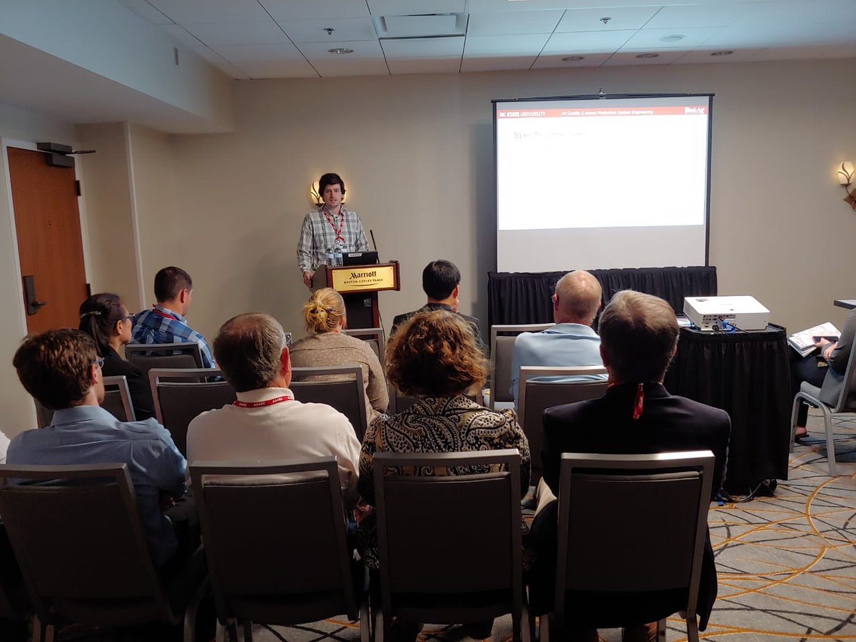 Suraiya68508365's tweet photo. Agricultural air quality research group of #NCState_BAE presenting at #ASABEAIM19 https://t.co/6kB8AiG2nH