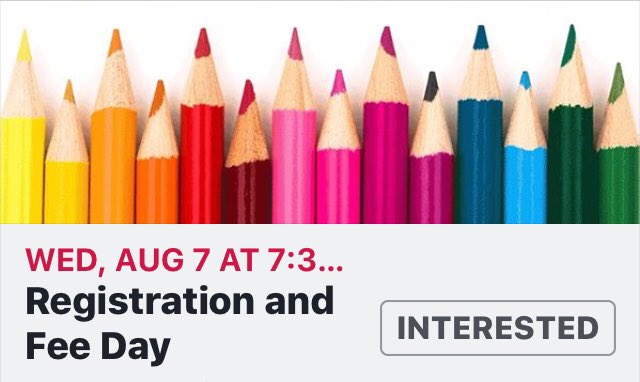 JeanSpohn's tweet photo. St. Mary Elementary and Jr. High                 Registration &amp; Fee Day                                 August 7, 2019             7:30-4:00 https://t.co/EvWyrkmdld