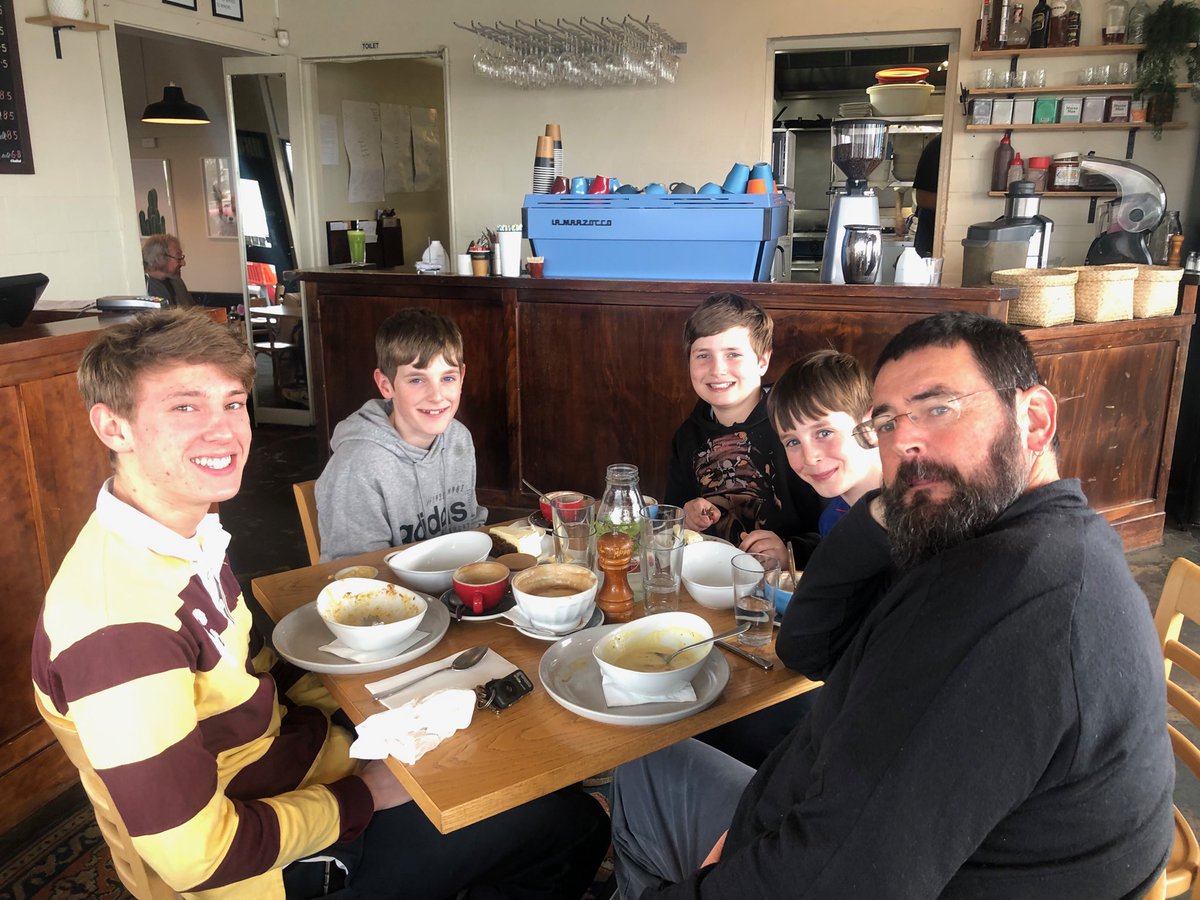 Lunch with all my beautiful boys #schoolhols