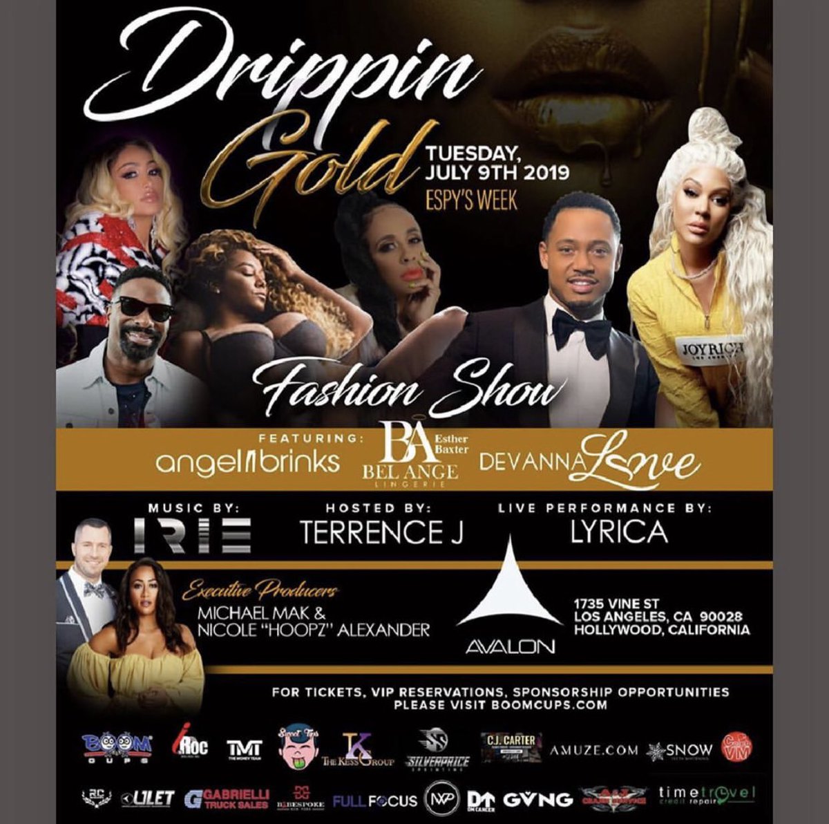 IamCRod's tweet photo. So excited to be walking in @AngelBrinks fashion show tonight. Be sure to come out and support a great cause #DrippinGold #ESPYS https://t.co/6piY9FhiIE