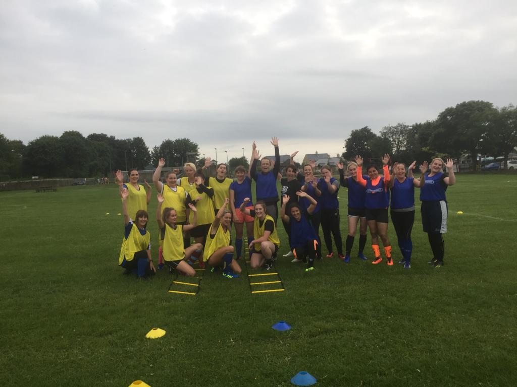 ribchesterfc's tweet photo. Prep continued this eve for our very own Rib Ladies! The buzz around the place is infectious, everyone is loving being part of this journey. The team cant wait to make history next week in what will be Rib Ladies 1st ever competitive game. #UTR 💙 #PROMOTINGTEAMSPIRIT 💙 #ONERIB https://t.co/LRAMNQeVyS